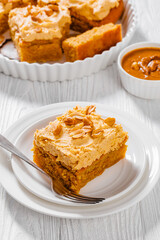 Sweet Peanut Butter Sheet Cake, top view