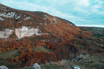 couleurs de l'automne sur le mont Vuache