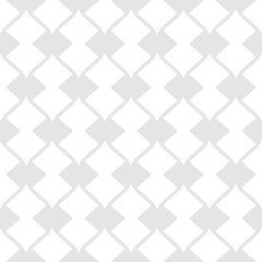 Vector seamless pattern in Arabian style. Subtle abstract graphic background with wavy lines, delicate lattice, mesh, grid. White and gray ornament texture. Elegant repeat delicate oriental geo design