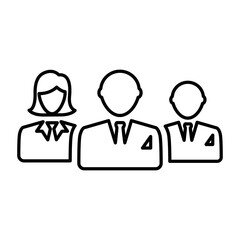 Group Vector Icon In Line Style