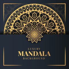 Rose Gold abstract mandala art pattern for luxury background design, greeting card, wedding card, ramadan, flyer, postcard, poster