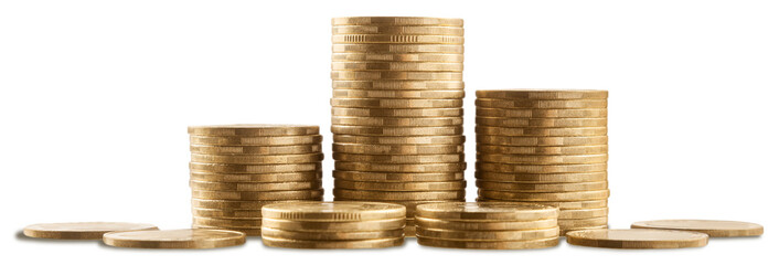 Money coins saving for investment mutual fund finance concept