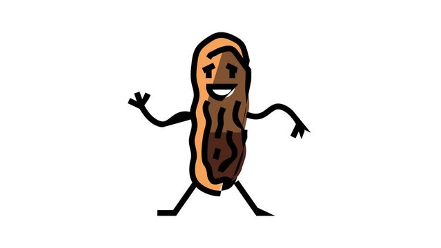 eclair dessert character color icon animation