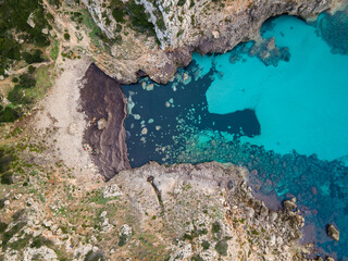 4k drone aerial views of pristine beaches on the coast of Europe