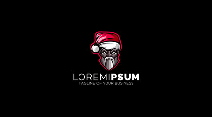 Christmas Men Logo Design vector