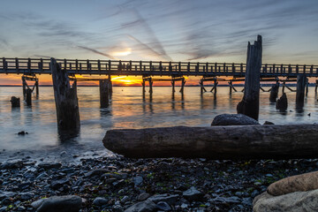 pier at sunset