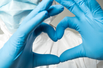 Doctor in a medical mask close-up. Virus Protection