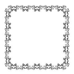Frame, in the style of an ornament, Vector illustration eps 10, Art.	