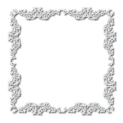 Frame, in the style of an ornament, Vector illustration eps 10, Art.	