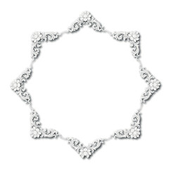 Frame, in the style of an ornament, Vector illustration eps 10, Art.	