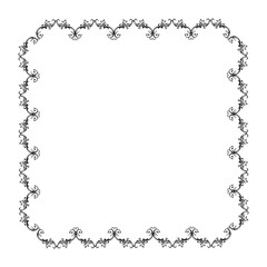 Frame, in the style of an ornament, Vector illustration eps 10, Art.	