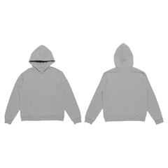 White Hoodie Mock-Up on White Background PSD files