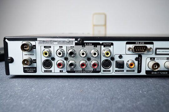 Video recorder. Television recording equipment with RS232 and Scart ports