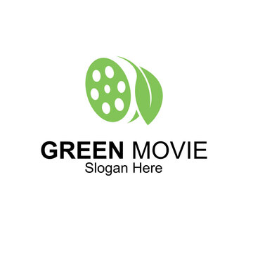 green movie logo design concept