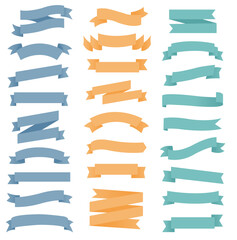 Obraz premium set of colorful ribbons