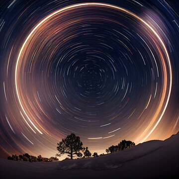 Beauty of star trail