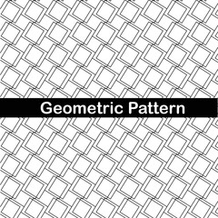 Geometric seamless pattern black and white background design