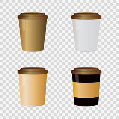 coffee cup vector illustration for mock up of coffee and other beverage products. coffee cup icon