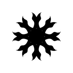 Snow icon. Simple style Christmas holiday poster background symbol. Snow brand logo design element. T-shirt printing. Vector for sticker.