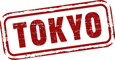Tokyo grunge rubber stamp