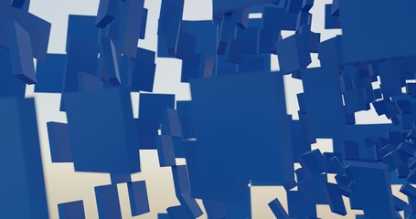 Abstract background of 3d cubes made in Blender