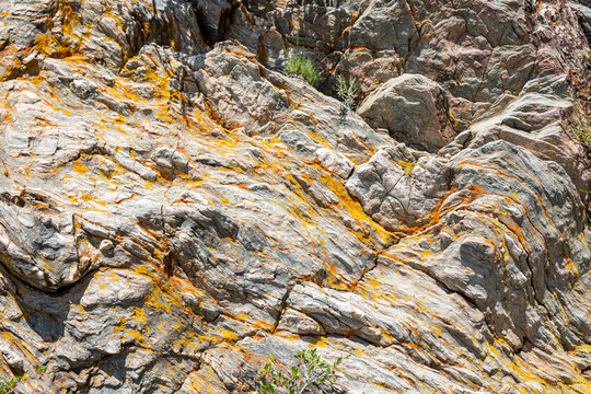 Texture Of Sedimentary Siltstone Rock Background - Pulo Do Lobo, Mértola, Portugal