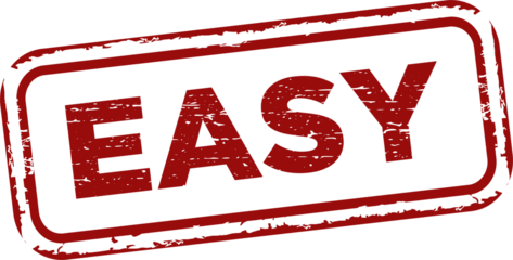 Easy grunge rubber stamp