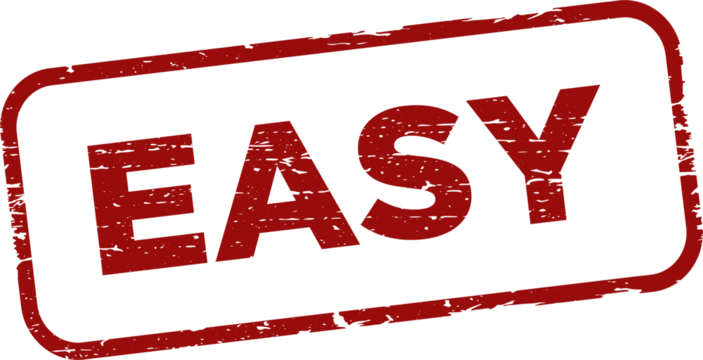 Easy grunge rubber stamp