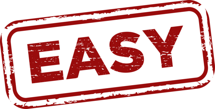 Easy grunge rubber stamp