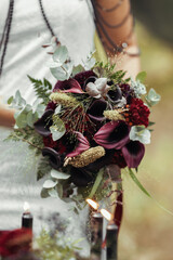 Black wedding flowers