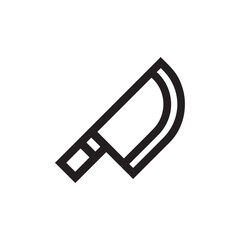 butcher knife icon vector sign symbol