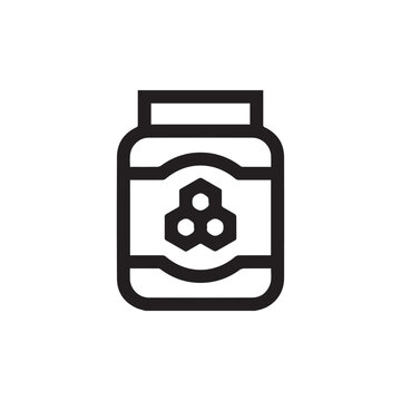 honey icon vector.Liner style for mobile concept and web design. honey symbol illustratin.Pixel vector grappichs-Vector. 