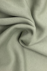thick warm draped green olive jersey for winter background