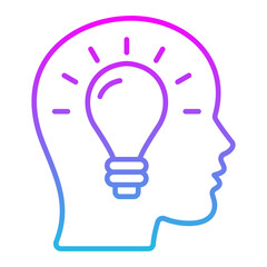 Fototapeta premium Idea Line Gradient Icon