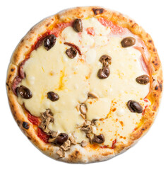 Pizza 4 estaciones transparente