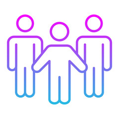 Team Line Gradient Icon