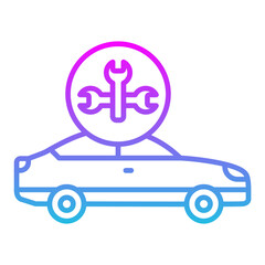 Car Maintenance Line Gradient Icon