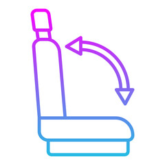 Seat Line Gradient Icon