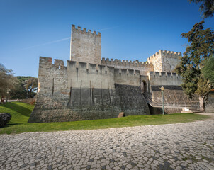 Fototapeta na wymiar Saint George Castle (Castelo de Sao Jorge) - Lisbon, Portugal
