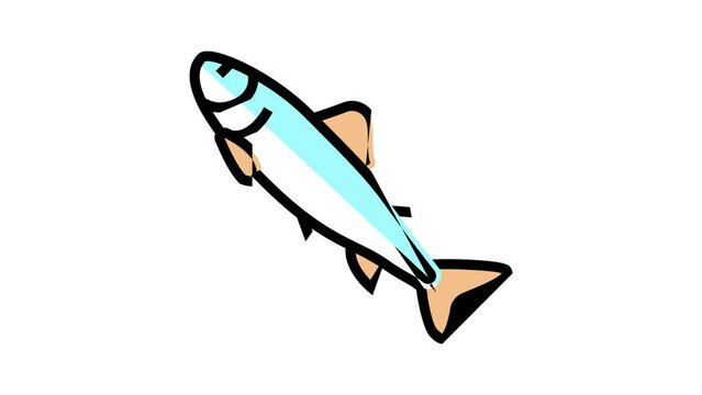 parr salmon color icon animation