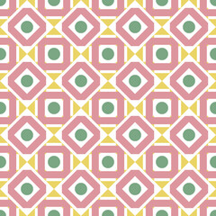 Abstract decorative shapes. Graphic textile texture in vintage style. Vector illustration.