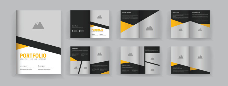 12 page interior catalogue template minimalist design