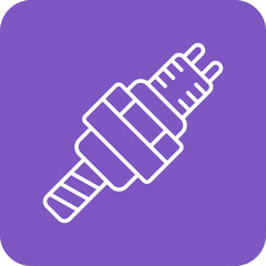 Ignition Multicolor Round Corner Line Inverted Icon