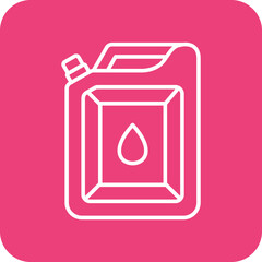 Fuel Multicolor Round Corner Line Inverted Icon