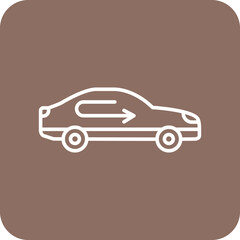 Recirculated Multicolor Round Corner Line Inverted Icon