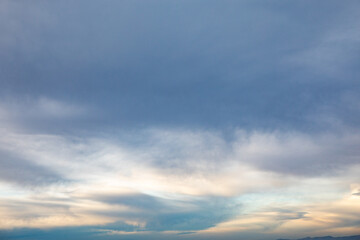 Fototapeta na wymiar Gray clouds in the sky
