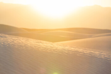 White sand dunes
