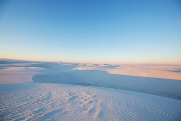 White sand dunes