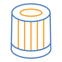 Filter Blue And Orange Line Icon