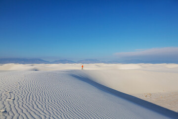 White sand dunes